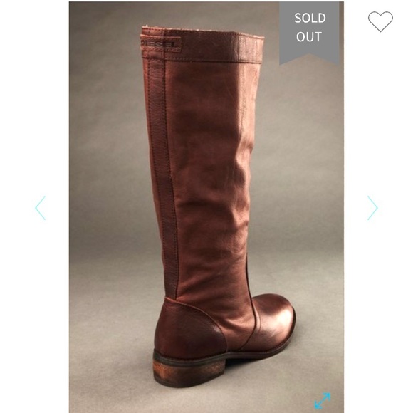 Diesel Desert Prarie Brown Leather High Boots - Picture 2 of 14